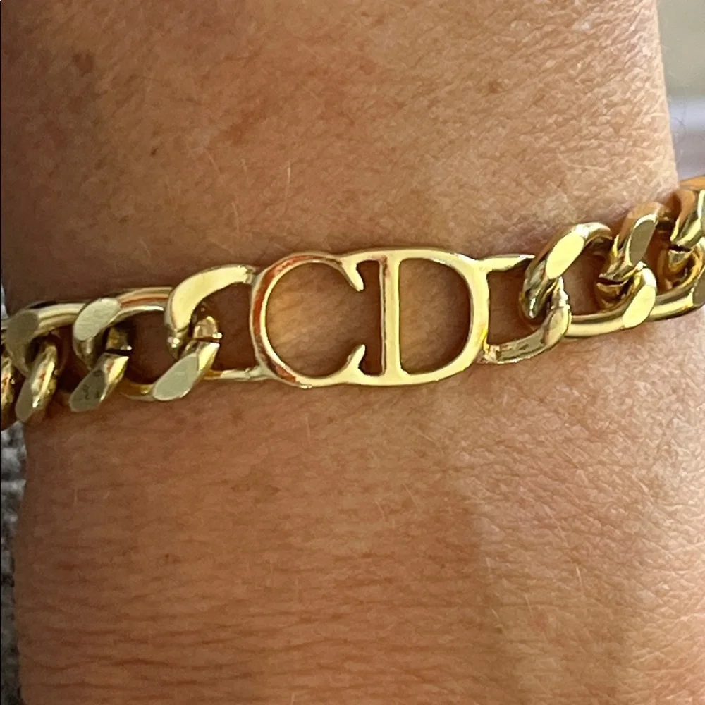 Authentic Christian Dior Gold Chain Bracelet!!! - Picture 11 of 14